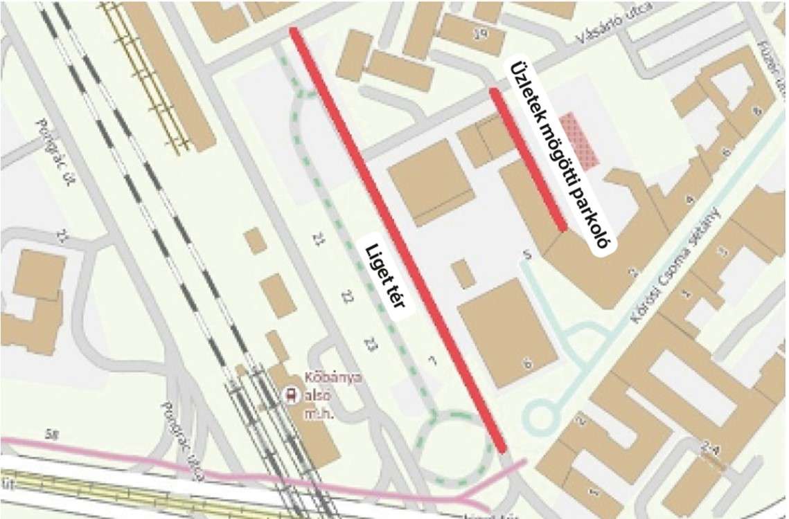 Liget tér térkép